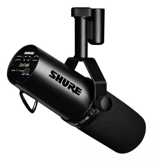 Imagem de Microfone Vocal Dinâmico Com Pré Amplificador Shure Sm7Db
