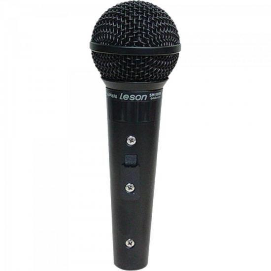 Imagem de Microfone Vocal Profissional Leson SM58 P4 BK Preto Fosco