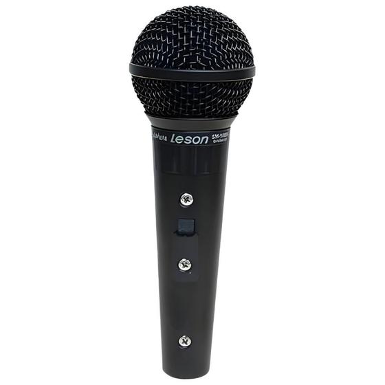 Imagem de Microfone Vocal Profissional Leson SM58 P4BK Preto Fosco