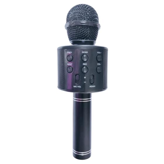 Imagem de Microfone Ws 858 Bluetooth Karaokê Black - Handheld Ktv