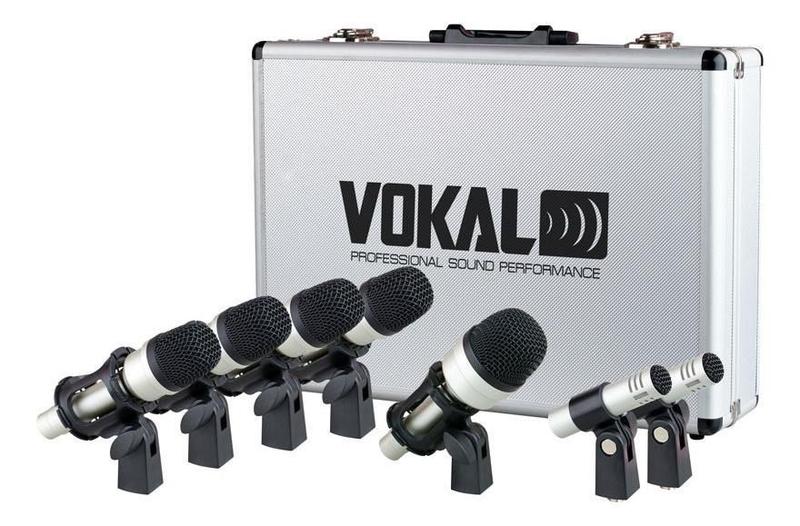 Imagem de Microfones Vokal Vdm-7 Condensador, Dinâmico Preto/prata