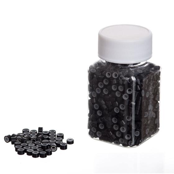 Microlink Com Silicone Interno - Pote 1.000 pcs - Labelle Hair Imagem de Microlink Com Silicone Interno - Pote 1.000 pcs