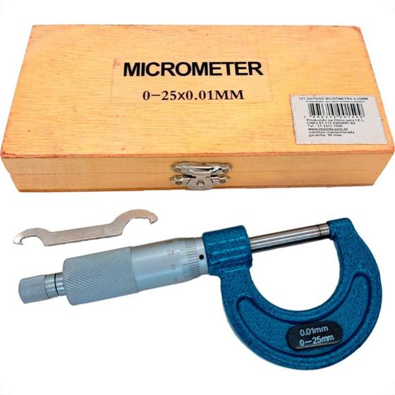 Imagem de Micrometro Externo Eda 0 - 25Mm - 1Zt