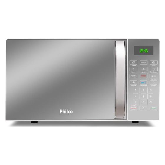 Microondas 20 Litros Philco PME25 1100w Limpa Fácil Espelhado Imagem de Microondas 20 Litros Philco PME25 1100w Limpa Fácil Espelhado