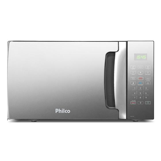 Microondas 28 Litros Philco PMO30EP Preto Com Porta Espelhada 1400w Menu Fit Imagem de Microondas 28 Litros Philco PMO30EP Preto Com Porta Espelhada 1400w Menu Fit
