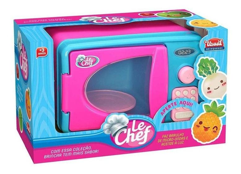 Imagem de Microondas de Brinquedo com Som e Luz Le chef - Usual Brinquedos