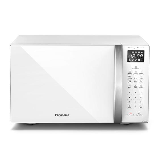 Microondas Panasonic Dupla Refeição 34L Branco - NN-ST65LWRU Menor preço em Microondas Panasonic Dupla Refeição 34L Branco - NN-ST65LWRU