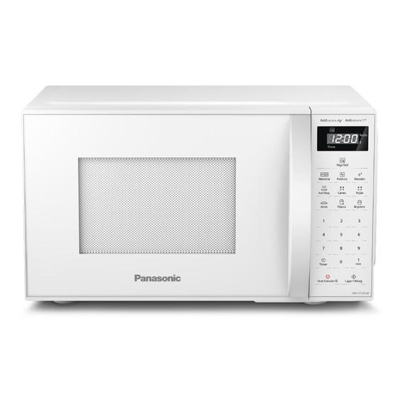 Imagem de Microondas Panasonic Tecnologia Antibactéria AG 21L Branco - NN-ST25LWRU