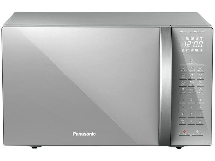 Microondas Panasonic Tecnologia Antibactéria AG 34L Inox - ST67LSRU Imagem de Microondas Panasonic Tecnologia Antibactéria AG 34L Inox - ST67LSRU