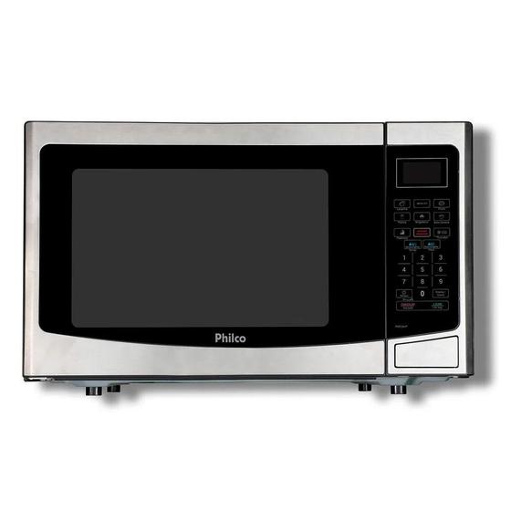 Microondas Philco PMO28INOX, 1400W, 127V, 28L, Timer, Preto e Inox - 96051143 Menor preço em Microondas Philco PMO28INOX, 1400W, 127V, 28L, Timer, Preto e Inox - 96051143