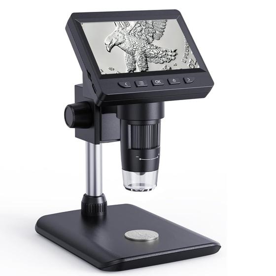 Imagem de Microscópio Digital AOPICK 4.3" HD LCD com Zoom 1-1000x