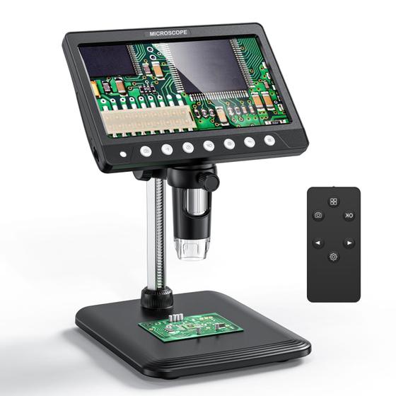 Imagem de Microscópio Digital Ashfly LCD 7" com Ampliação de 500x