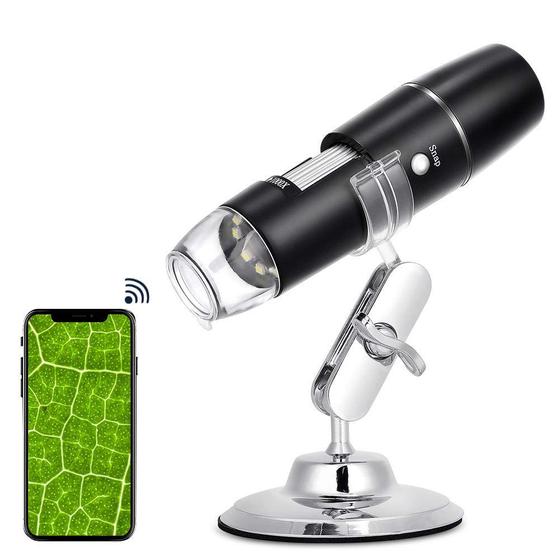Imagem de Microscópio digital MICROWARE 50X a 1000X WiFi USB Android iOS