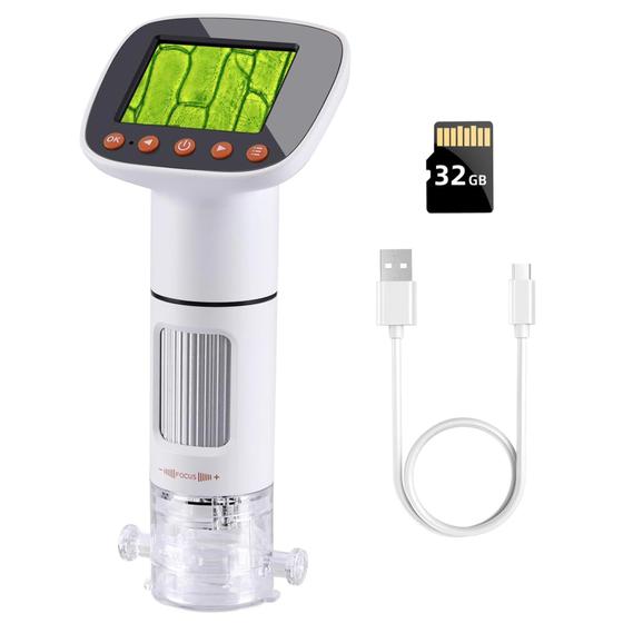 Imagem de Microscópio Digital Portátil Koolertron com LCD de 2 Polegadas - 50x a 1000x