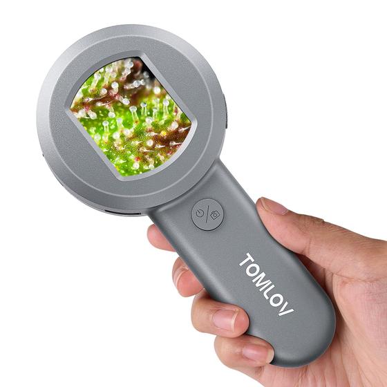 Imagem de Microscópio Digital TOMLOV P10 - 100x de Ampliação com Tela LCD Dupla