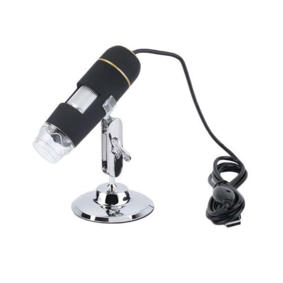 Imagem de Microscópio Digital Usb Zoom 1600x Luz Led Câmera 2.0