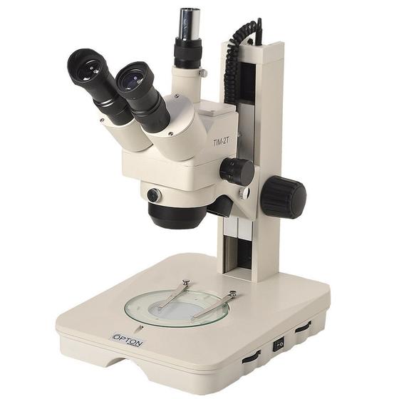 Imagem de Microscópio Estereoscopico Trinocular,Zoom 1x-4x Aumento 10x a 160x LED