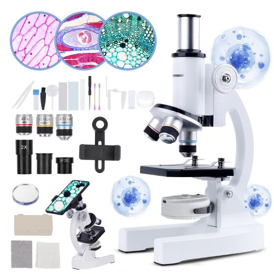 Imagem de Microscópio Eyemocsin 40X-2000X para Crianças com LED e Lâminas