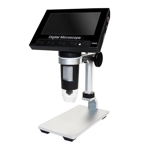 Imagem de Microscópio Portátil LED 1000x USB Vedo Com Tela HD 4.3 Digital