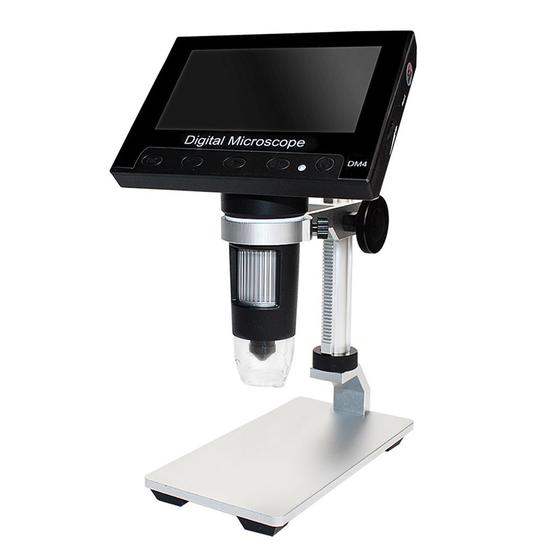 Imagem de Microscópio Portátil LED Com Tela HD 4.3 Digital Cabo USB 1000x VEDO