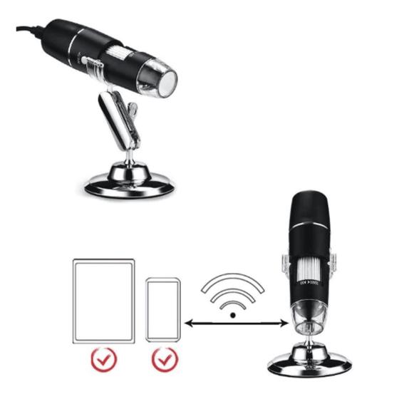 Imagem de Microscópio USB Digital Profissional com Lupa e Binocular