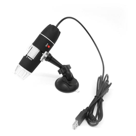 Imagem de Microscópio USB Endoscópio 1600X Lupa LED Digital Portátil
