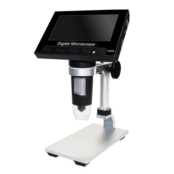 Imagem de Microscópio Vedo LED Portátil Com Tela HD 4.3 Digital Cabo USB 1000x