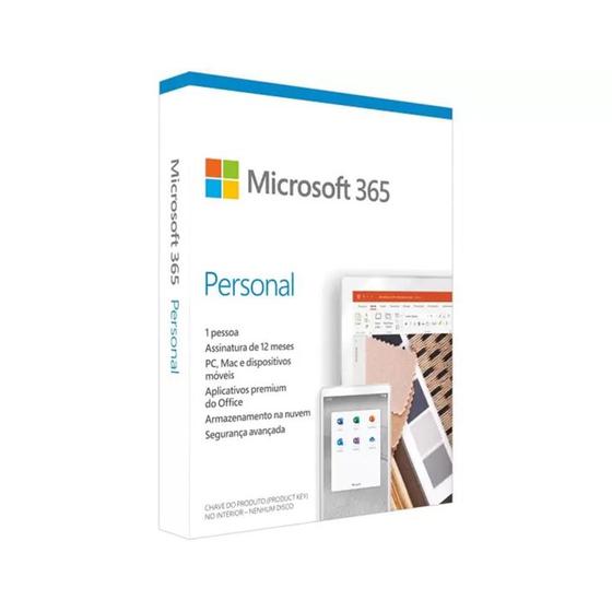 Imagem de Microsoft 365 Personal, 12 Meses - QQ2-01017 / QQ2-01386 - Mídia Física