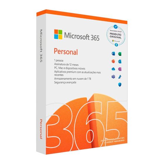 Microsoft Office 365 Personal MAC / PC (BOX) Licença anual é ruim? Microsoft Office 365 Personal MAC / PC (BOX) Licença anual é boa?