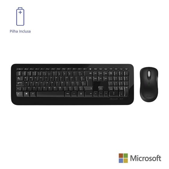 Imagem de Microsoft Teclado e Mouse Sem Fio Desktop 850 USB Preto - PY900021