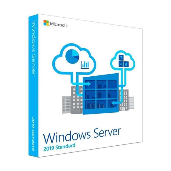 Imagem de Microsoft Windows Server 2019 Standard 64 Bits COEM 16 Cores, Mídia Física - P73-07783