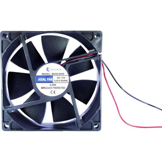 Imagem de MICROVENTILADOR 90x90x25mm 12V STORM TECH FAN COOLER VENTOINHA RESFRIAMENTO