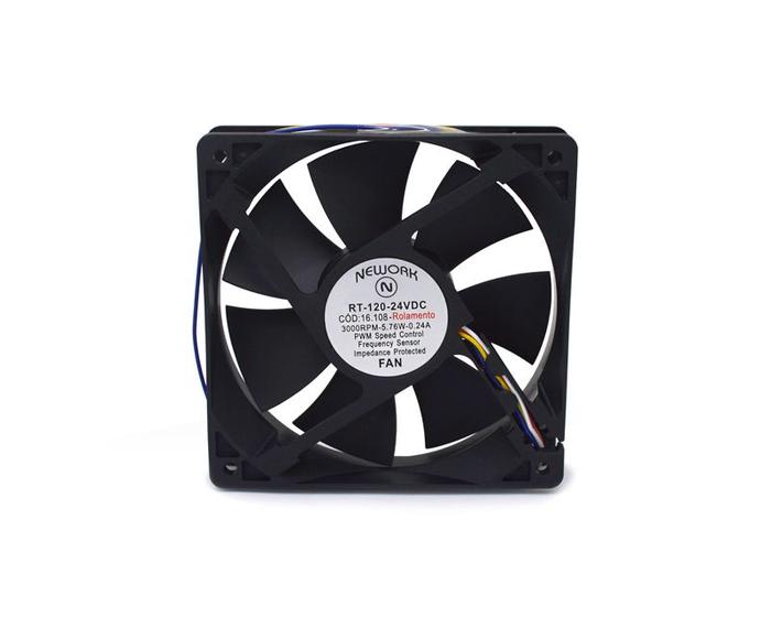 Imagem de Microventilador RT-120-24VDC 120x120x25mm Rolamento - 16.108 - Nework