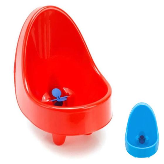 Imagem de Mictório Penico Infantil Criança Bebê Pipi Boy Meninos Cores Cor Azul e Vermelho