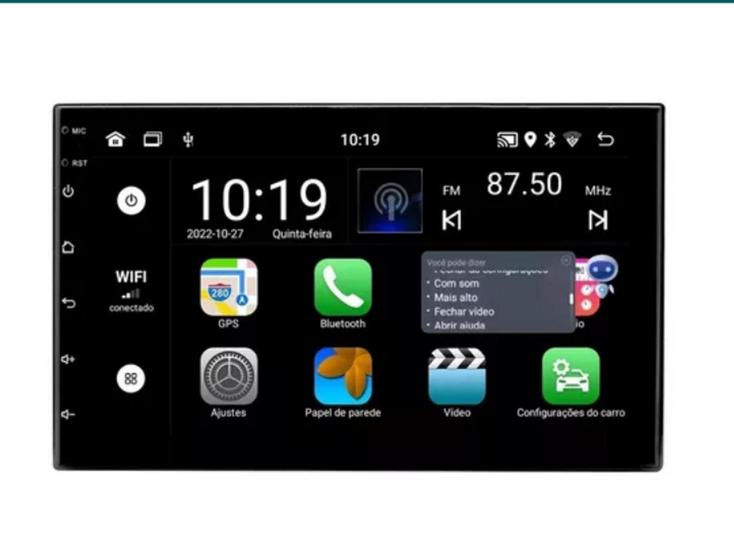 Imagem de Midia 7lelong Le 6317 Carplay 2ran 32g Universal Comando Voz