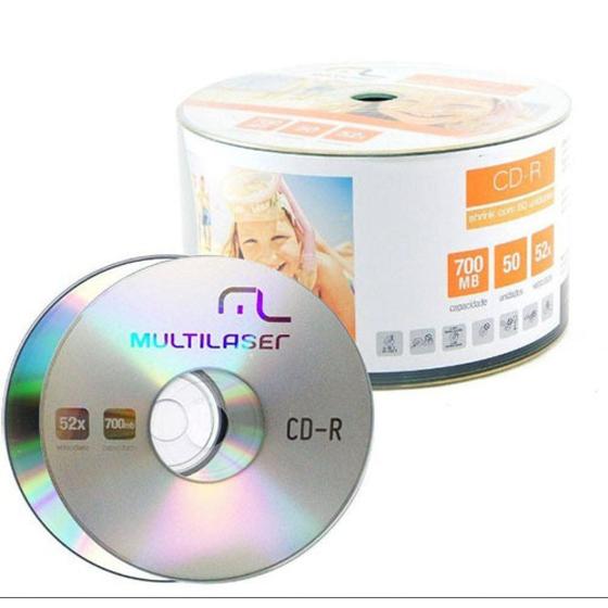 Imagem de Midia CD-R - 52x - 80 min. Shrink (50 unid) Multilaser CD051