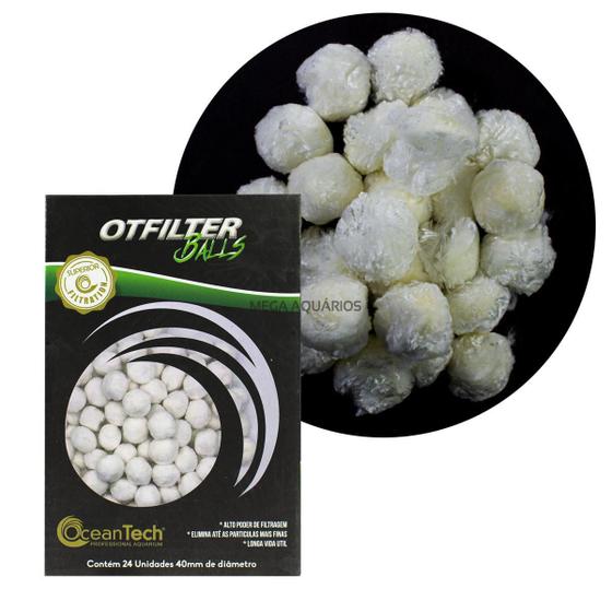 Imagem de Mídia Para Filtro Fluidizado Oceantech Otfilter Balls Aquário