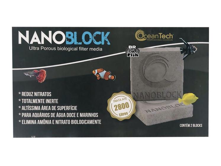 Imagem de Mídias Cerâmica Ocean Tech Nano Block 10x10 Bloco Filtragem