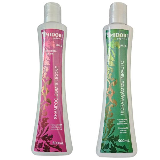 Imagem de Midori Shampoo Silicone E Condicionador De Impacto Midori