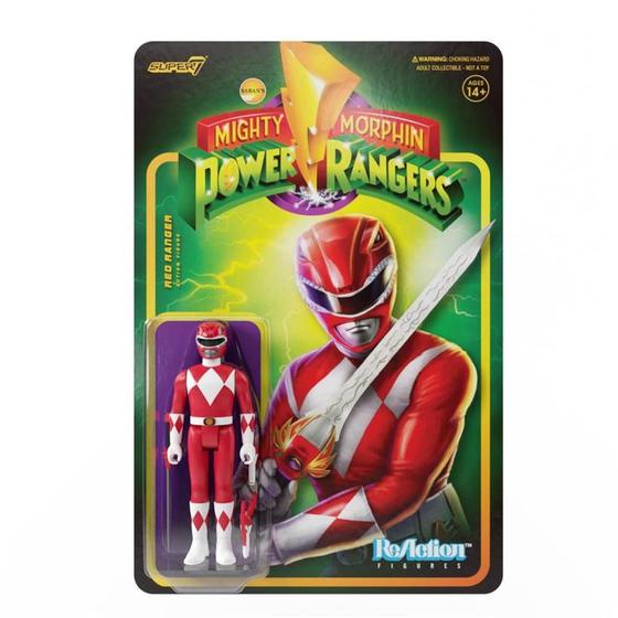 Imagem de Mighty Morphin Power Rangers Red Ranger Wave 1 Saban Ação