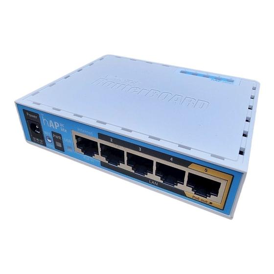Imagem de Mikrotik hap lite rb952ui-5ac2nd 650mhz 64mb ram l4