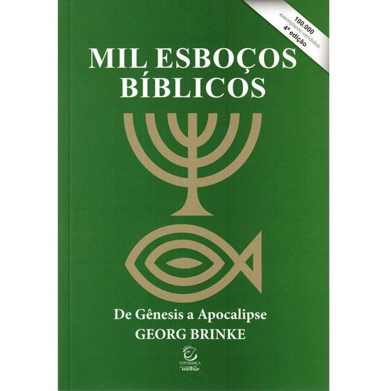 Imagem de Mil Esbocos Biblicos 4 Edição  Genesis A Apocalipse  Editora Esperança