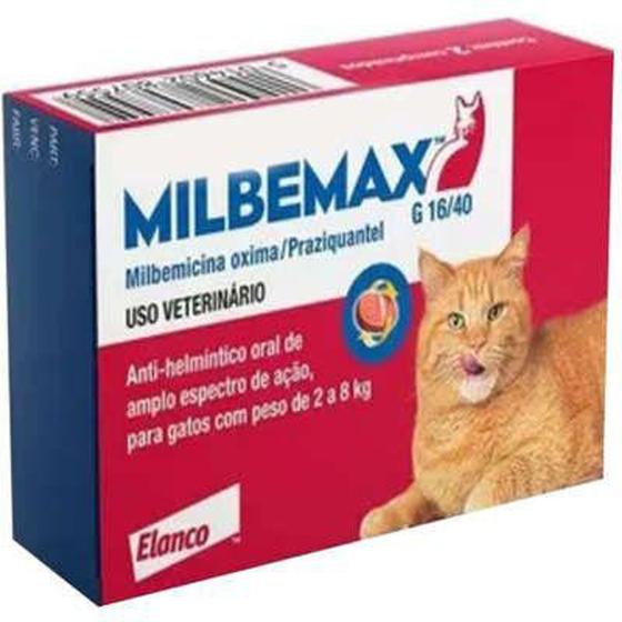 Imagem de Milbemax G para Gato de 2kg a 8kg cx com 2 comprimidos - Elanco