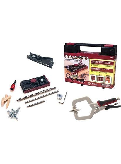 Milescraft - combo pocket hole jig 200xcj com grampo de 2 poleg. Menor preço em Milescraft - combo pocket hole jig 200xcj com grampo de 2 poleg.