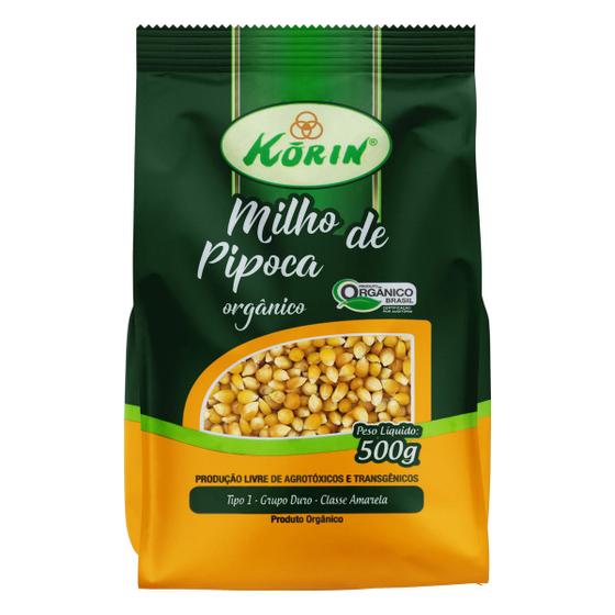 Imagem de Milho de pipoca orgânico KORIN 500g