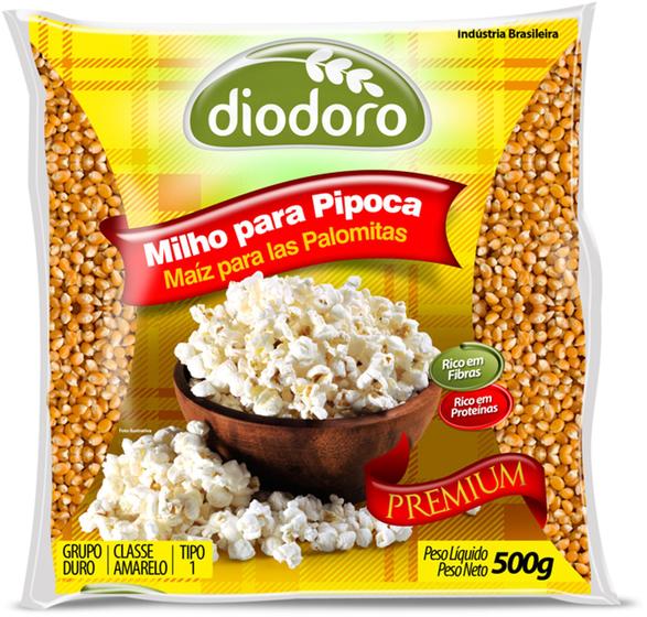 Imagem de Milho de Pipoca Premium Diodoro 500 gramas