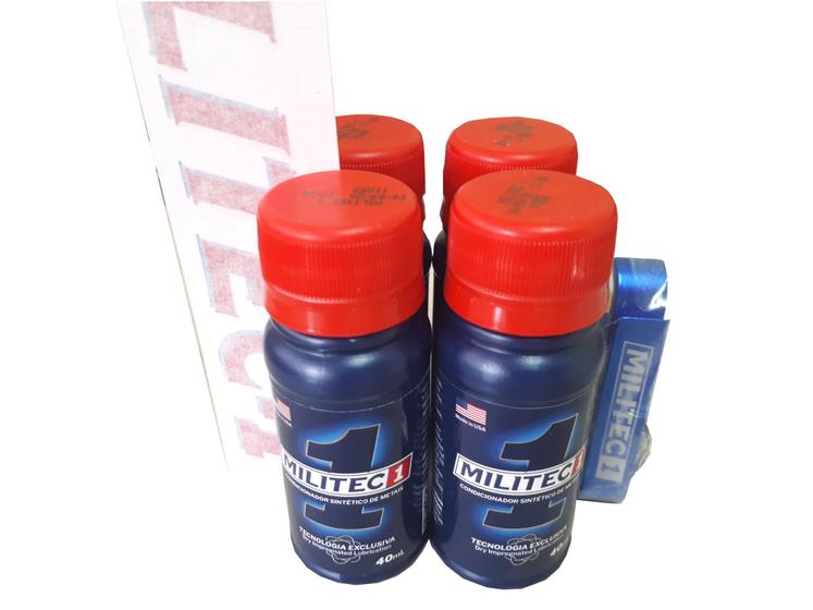 Imagem de Militec Moto - Kit C/ 4 + Ades.+chav. - 40 Ml-100% Original 