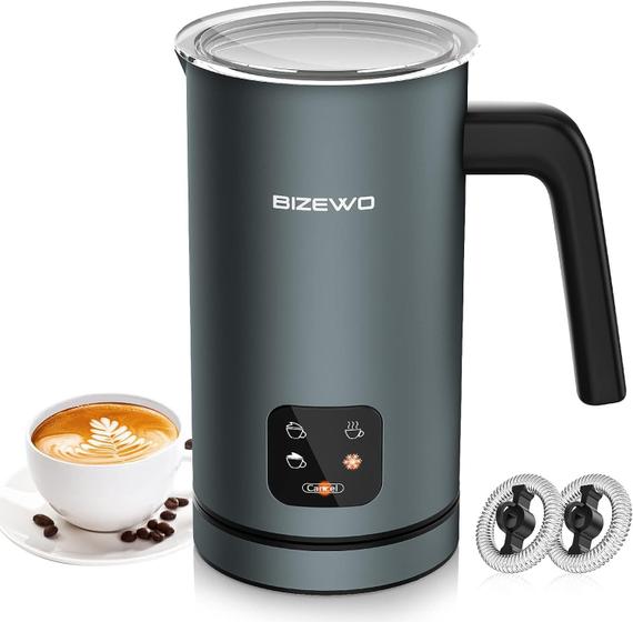 Imagem de Milk Frother BIZEWO Aquecedor Automático Elétrico 4 em 1 300mL