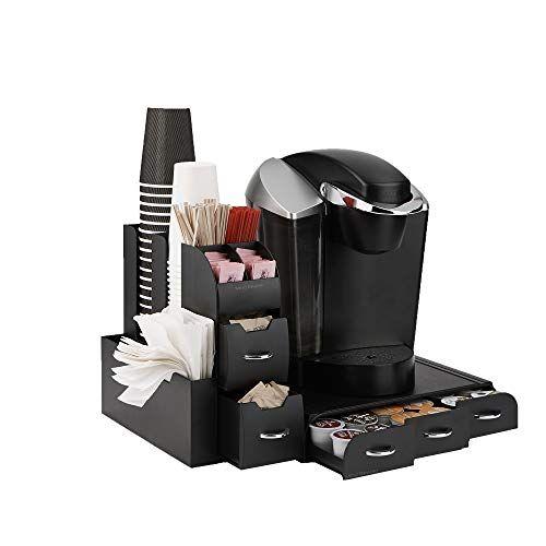 Imagem de Mind Reader Organizador Coffee Pod Drawer and Condiment, 2 Piece, Black