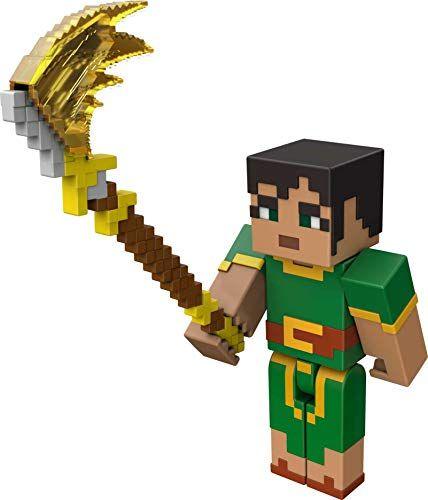 Imagem de Minecraft Dungeons 3.25-in Collectible Battle Figure and Accessories, Baseado em Videogame, Imaginative Story Play Gift for Boys and Girls Age 6 and Older